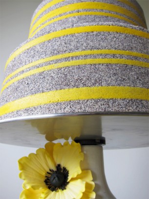 Lemon Yellow Wedding Ideas Yellow and grey wedding cake1 Absolute Perfection