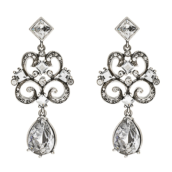 baroque crystal drop earrings talullahtu Absolute Perfection