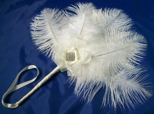 baroque ostrich feather fan Absolute Perfection