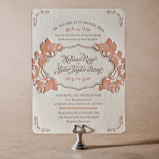 blush vintage letterpress Bella Figura Absolute Perfection