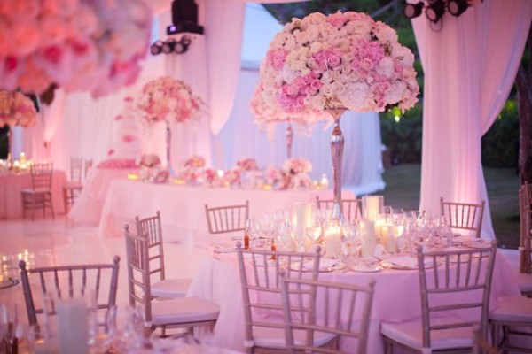 light pink floral centrepiece e1444489175228 Absolute Perfection