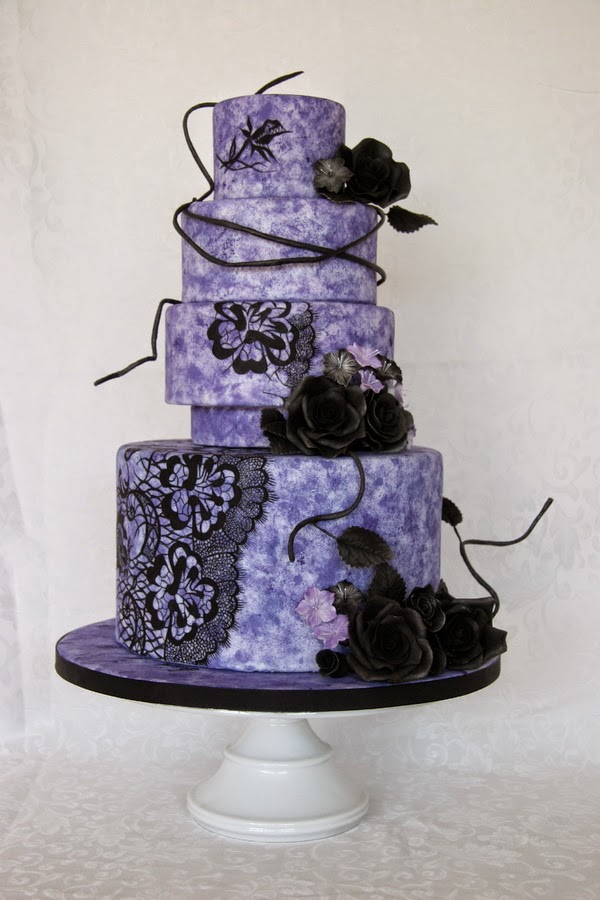 purple 2Bdeisgner 2Bwedding 2Bcake 2Bby 2BCake 2BCentral Absolute Perfection