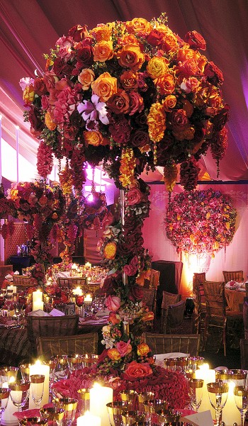 Tall Wedding Centrepieces tall elaborate rose centrepieces1 e1441715344526 Absolute Perfection