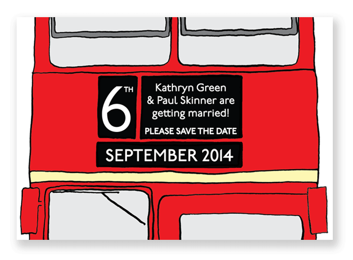 LondonTheme SaveDateBus 5B1 5D Absolute Perfection
