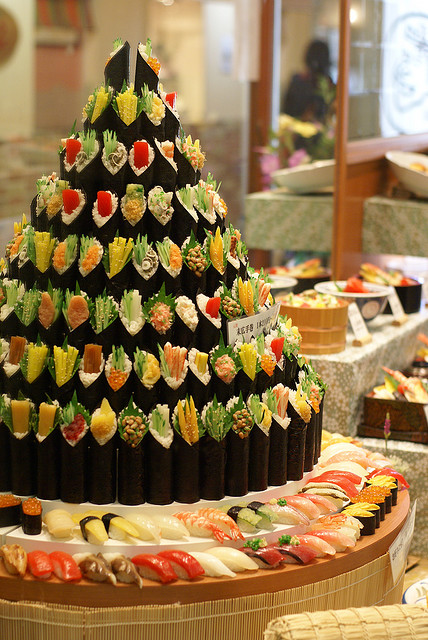 Sushi Wedding Cake Tower Absolute Perfection