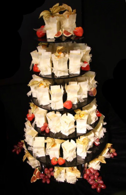 individually boxed wedding cake by Linda Fripp Absolute Perfection