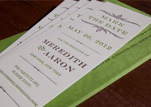save the date bookmark sesameletterpress Absolute Perfection
