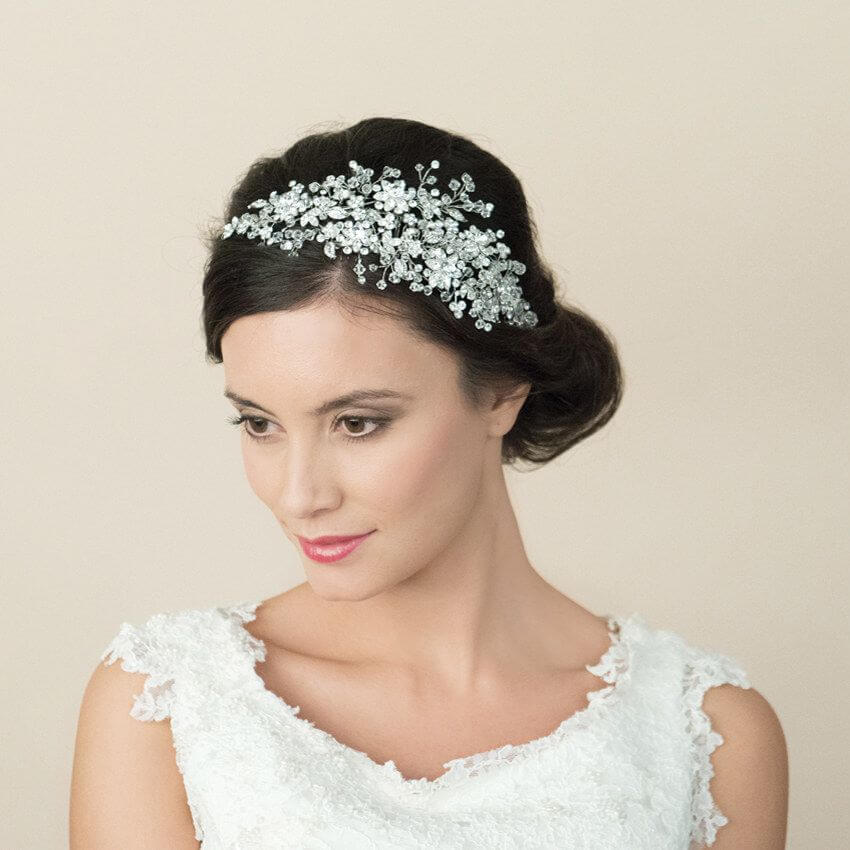 Crystal bridal headpiece by Bliss