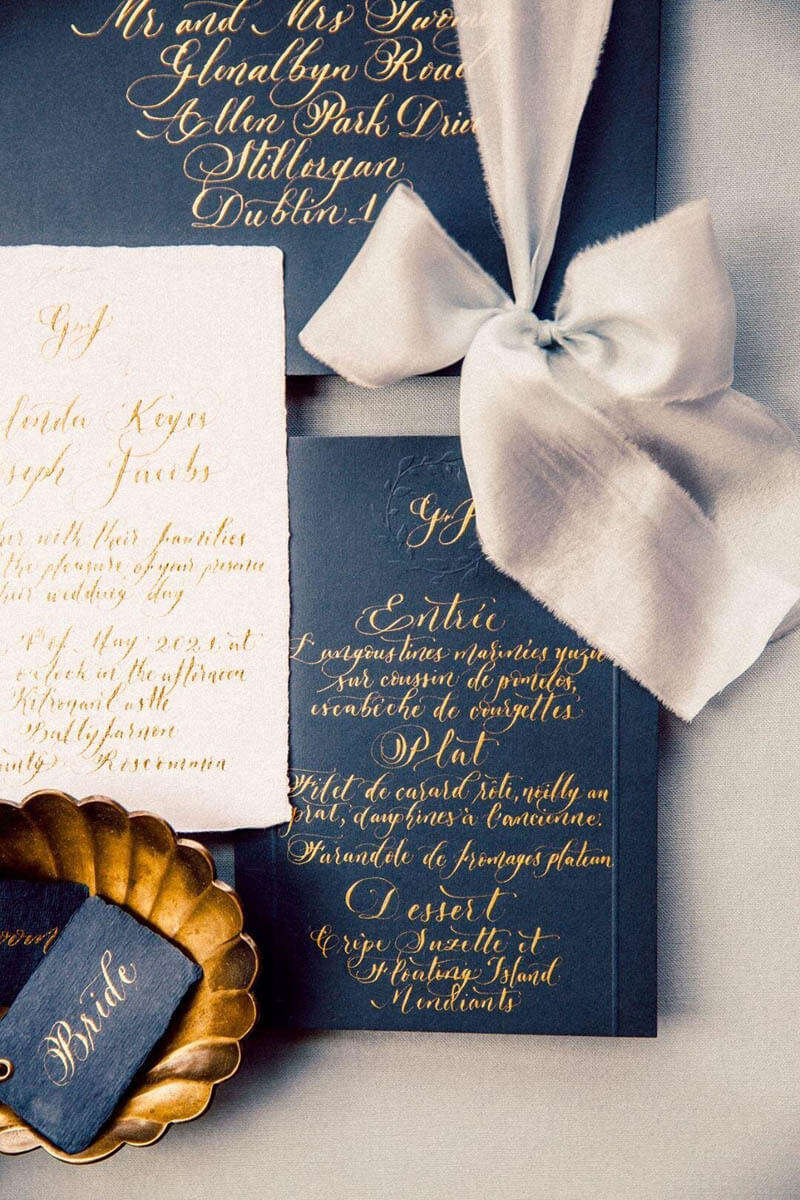 Eleganza wedding stationery - Calligraphy by Laura