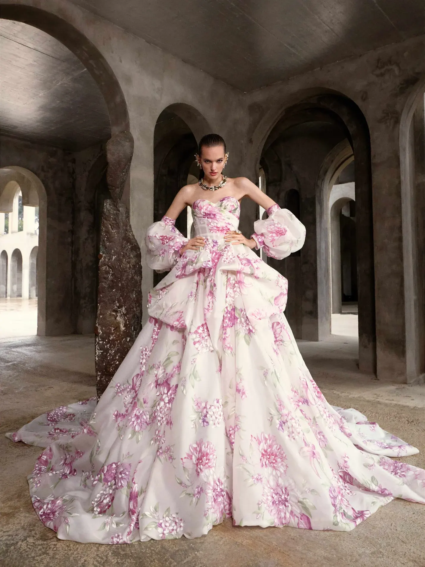 Bridgerton-esq wedding dress - Fiori by Galia Lahav